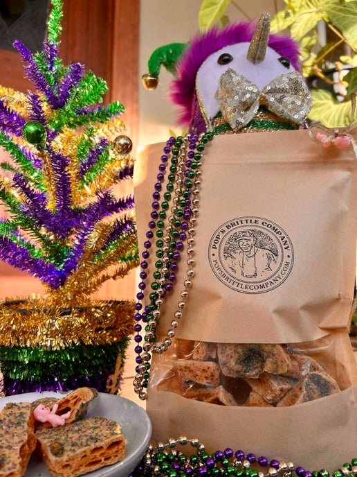King Cake Brittle - Seasonal Flavor