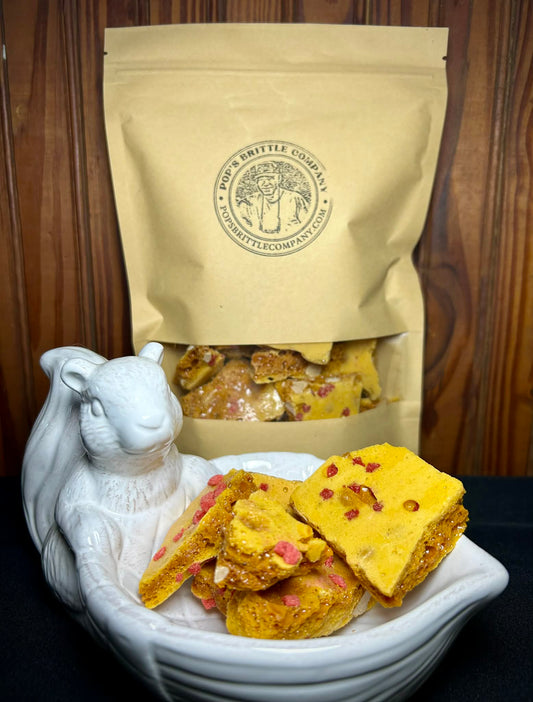 Strawberry Macadamia Brittle - Seasonal Flavor (1/2lb)